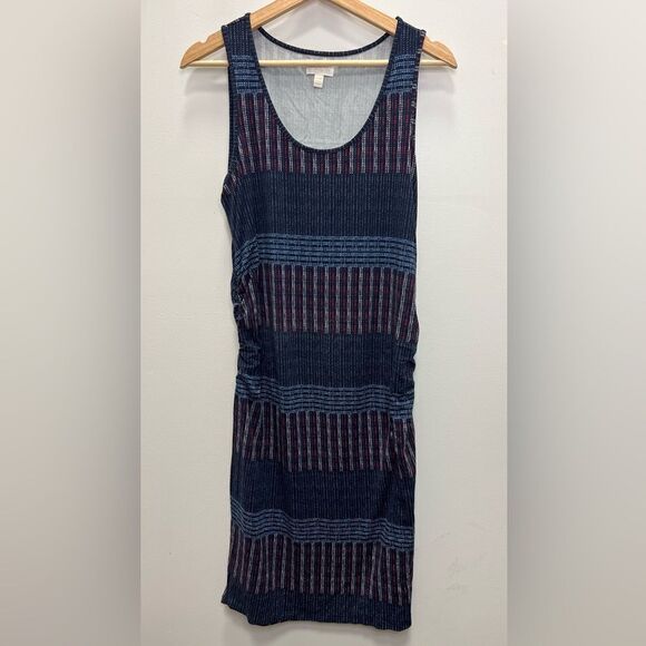 a:glow Dresses & Skirts - a:glow Maternity Navy Blue Red Sleeveless Maxi Dress Size Medium